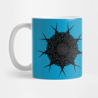 Dark scribbled mandala Mug